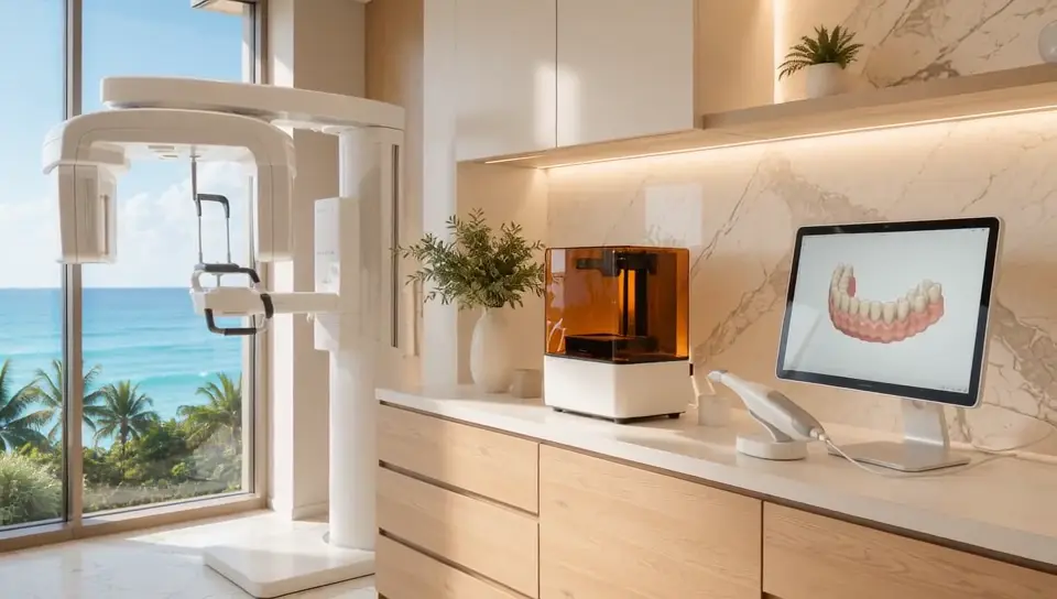 Imaging suite with a CBCT scanner, a desktop 3D printer and an intraoral scanner